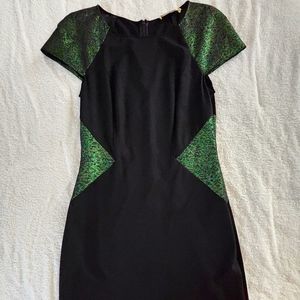 Black and Green Dress